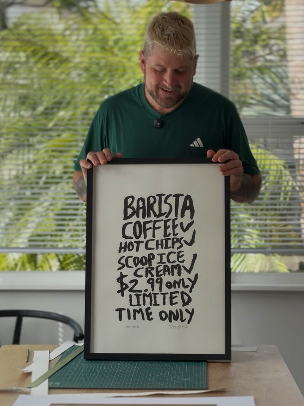 "Dairy Sign #1" limited edition art print by Dan Matthews